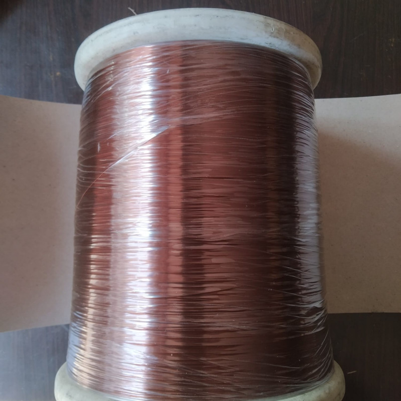 Super-enamelled aluminium wire coil